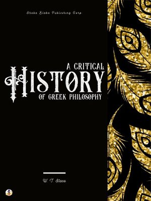 cover image of A Critical History of Greek Philosophy